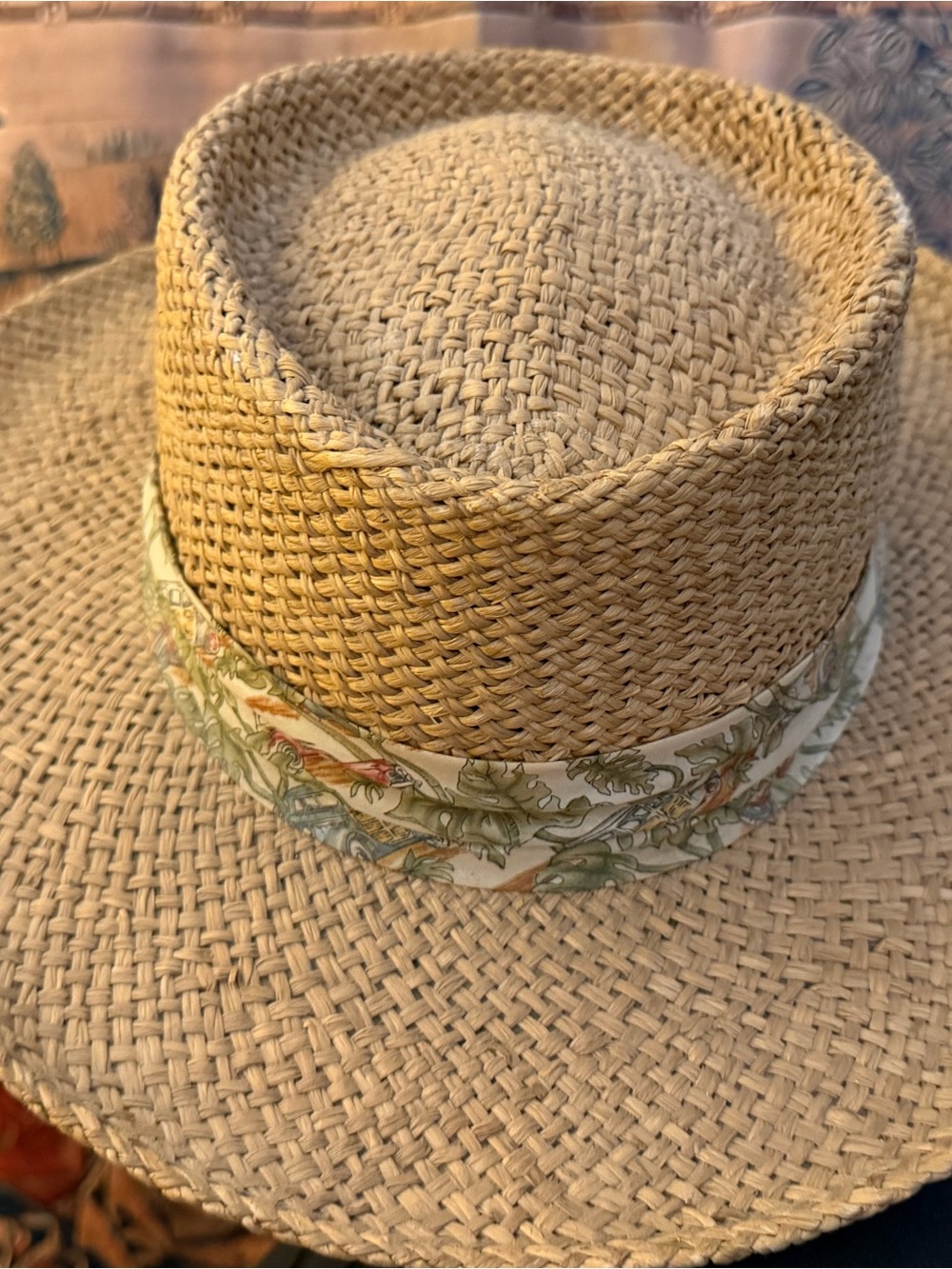 Head Head Head Natural Straw Summer Club Hat